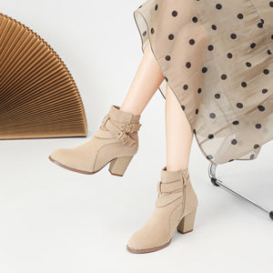 Women's Ankle Boots New Fashion Ankle Boots Comfortable Suede Women's Ankle Boots New Fashion Ankle Boots Comfortable Suede