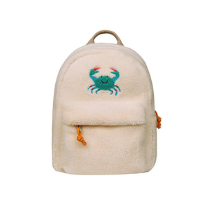 Polar fleece embroidered backpack Polar fleece embroidered backpack