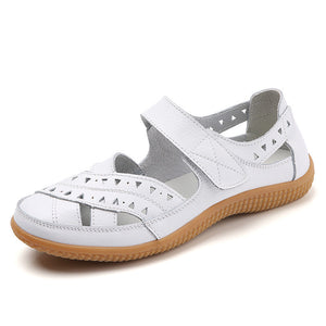 Women's Hollow Hole Leather Casual Sandals Women's Hollow Hole Leather Casual Sandals