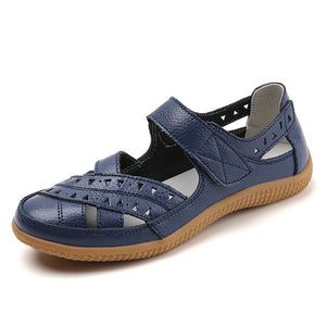 Women's Hollow Hole Leather Casual Sandals Women's Hollow Hole Leather Casual Sandals