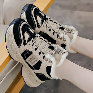 Winter Thermal Fleece-lined Sneakers Women Winter Thermal Fleece-lined Sneakers Women