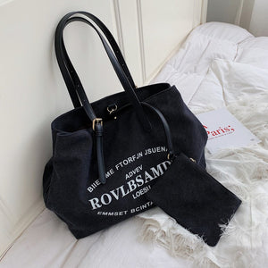Canvas bag shoulder bag Canvas bag shoulder bag