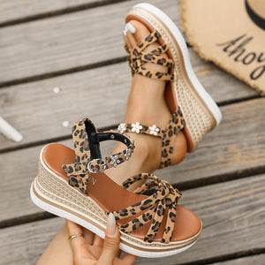 Suede Platform Ankle Buckle Open Toe Sandals For Women Suede Platform Ankle Buckle Open Toe Sandals For Women
