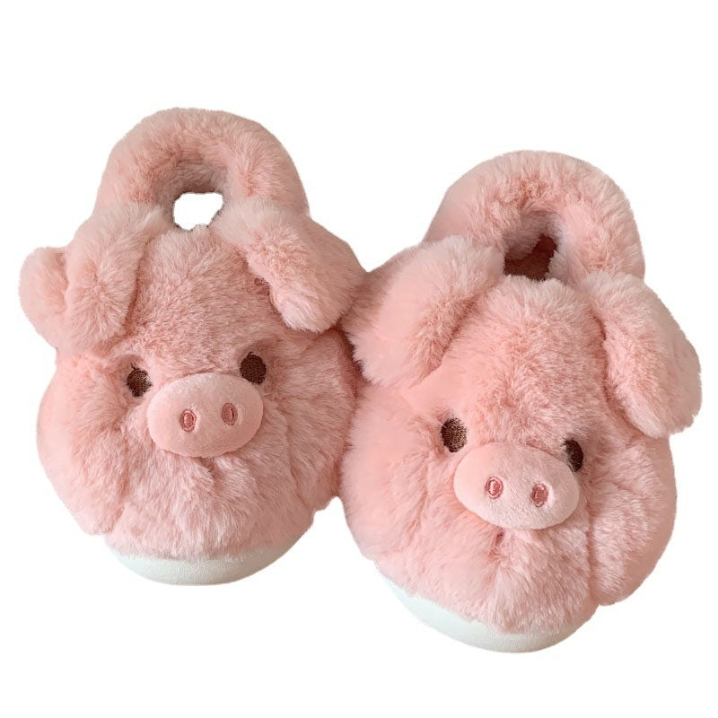 Fashionable And Comfortable Soft Bottom Autumn And Winter Girl's Heart Pig Soft Bottom Confinement Shoes