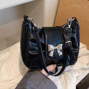 Four Seasons Commuting Trendy Daily Matching Shoulder Crossbody Women's Bag Bow Four Seasons Commuting Trendy Daily Matching Shoulder Crossbody Women's Bag Bow