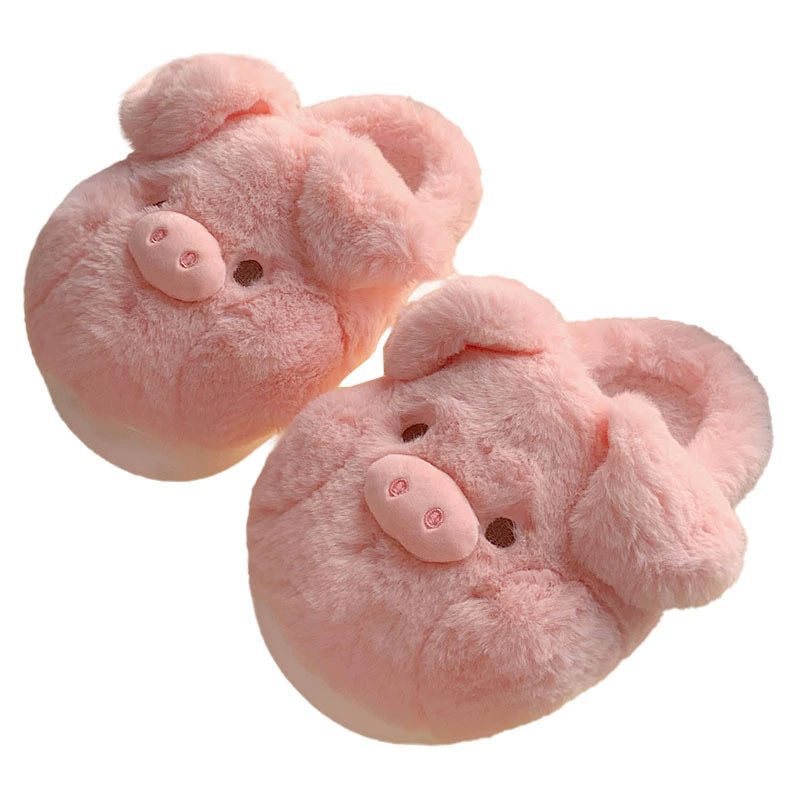 Fashionable And Comfortable Soft Bottom Autumn And Winter Girl's Heart Pig Soft Bottom Confinement Shoes