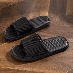 Unisex Summer Indoor Slippers – Non-Slip Rhombus Striped Bathroom Shoes Unisex Summer Indoor Slippers – Non-Slip Rhombus Striped Bathroom Shoes
