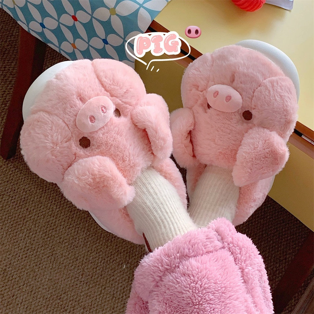 Fashionable And Comfortable Soft Bottom Autumn And Winter Girl's Heart Pig Soft Bottom Confinement Shoes
