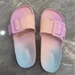 Women's Solid Buckle Bathroom Slippers