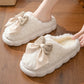 Women's Cozy Bow Fur Slippers