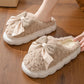 Women's Cozy Bow Fur Slippers