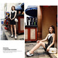 Women's PU Rhinestone Wedge Platform Slippers