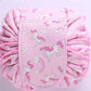 Animal Printing Large Capacity Drawstring Lazy Cosmetic Storage Bag