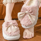 Women's Cozy Bow Fur Slippers