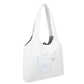 Corduroy embroidered shoulder bag
