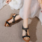 Rhinestone Sandals Korean Style Platform Wedge Women's Shoes