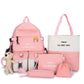 Backpack Five-piece Set Color Matching Middle School Students