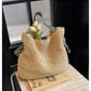 Summer Large Capacity Straw Women's Seaside Vacation Commuter Shoulder Bag