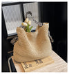 Summer Large Capacity Straw Women's Seaside Vacation Commuter Shoulder Bag
