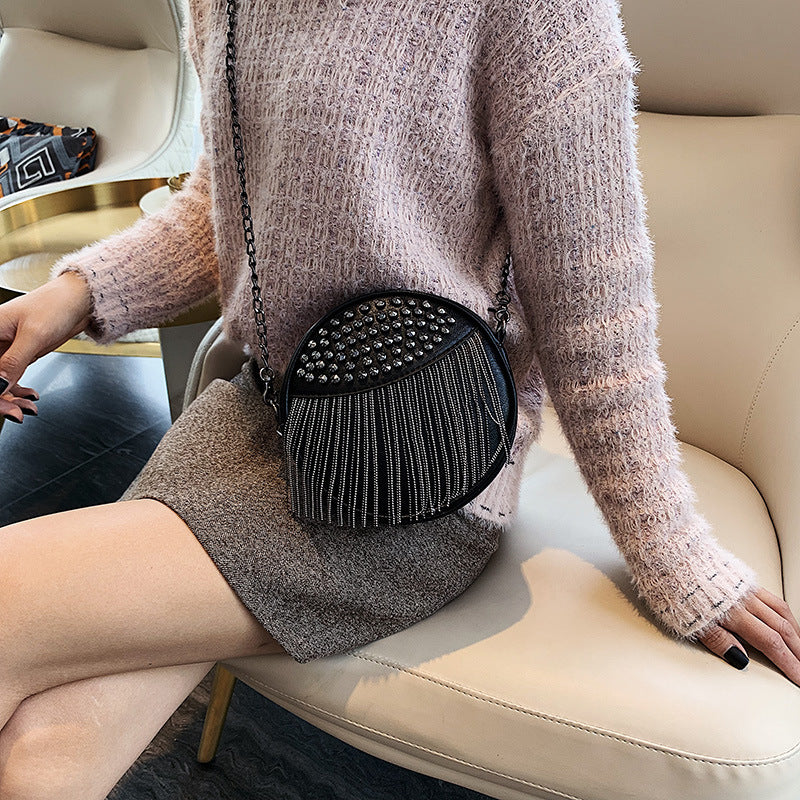 Tassel Bunches Chain Crossbody Shoulder Bag