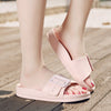 Women's Solid Buckle Bathroom Slippers