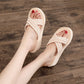 Women's Fashion Cross Thick Wedge-heel Slippers