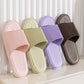 Unisex Summer Indoor Slippers – Non-Slip Rhombus Striped Bathroom Shoes
