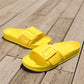 Women's Solid Buckle Bathroom Slippers