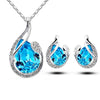 Sparkling Elegance – 3PCS Rhinestone Necklace & Earring Set 