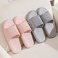Unisex Summer Indoor Slippers – Non-Slip Rhombus Striped Bathroom Shoes