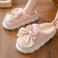 Women's Cozy Bow Fur Slippers