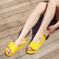 Women's Solid Buckle Bathroom Slippers
