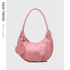 Portable Underarm Bag Leisure Soft Leather Versatile Shoulder Dumpling Bag