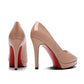 Stiletto Heel 10cm Pointed-toe Waterproof Platform Pumps Small Size