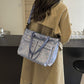 Retro Large Capacity Printed Tote Women's All-match Fashion Shoulder Bag