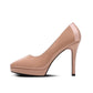 Stiletto Heel 10cm Pointed-toe Waterproof Platform Pumps Small Size