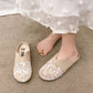 Toe Box For Outdoors Low Heel Flat Slip-on Lofter Hollow Sandals