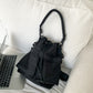 High-grade Portable Drawstring Shoulder Messenger Bag