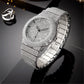 Luxury Diamond-Embedded Quartz Watch – Elegance Meets Precision!