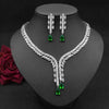  Water Drop Zircon Jewelry Set – Timeless Elegance .