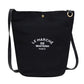 Canvas Minimalism Shoulder Messenger Bag Personality Printed Bucket Bag