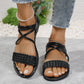 Women's Sandals Fashionable All-match Woven