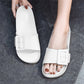 Women's Solid Buckle Bathroom Slippers
