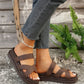 Platform Slippers Women's Cross Sandals