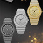 Luxury Diamond-Embedded Quartz Watch – Elegance Meets Precision!