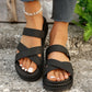 Platform Slippers Women's Cross Sandals