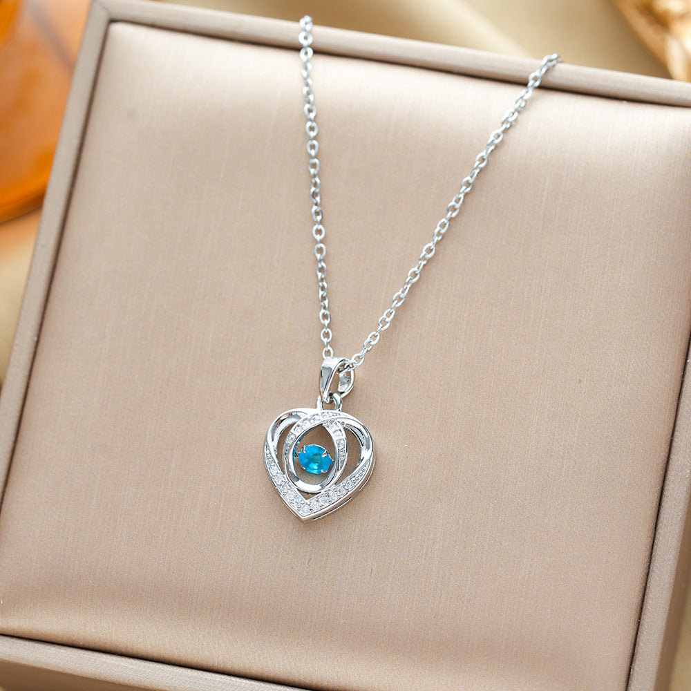 Sparkling Love Heart Necklace