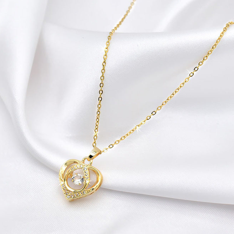 Sparkling Love Heart Necklace